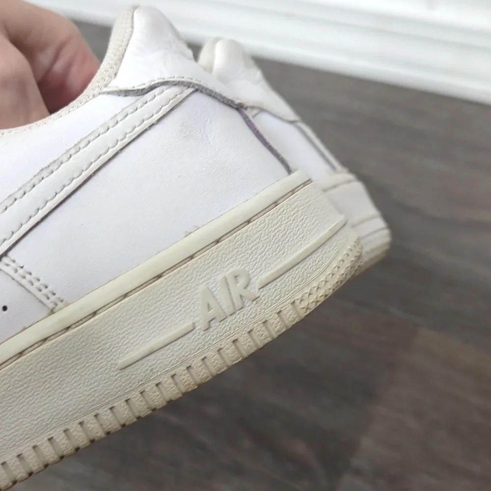 Air Force Ones With Silver On Shoe Strings